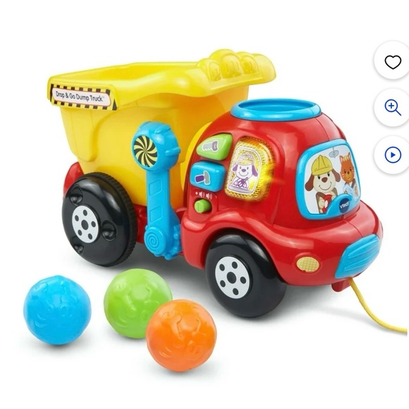 VTech Drop And Go Dump Truck Push & Pull Toy - Picture 1 of 7